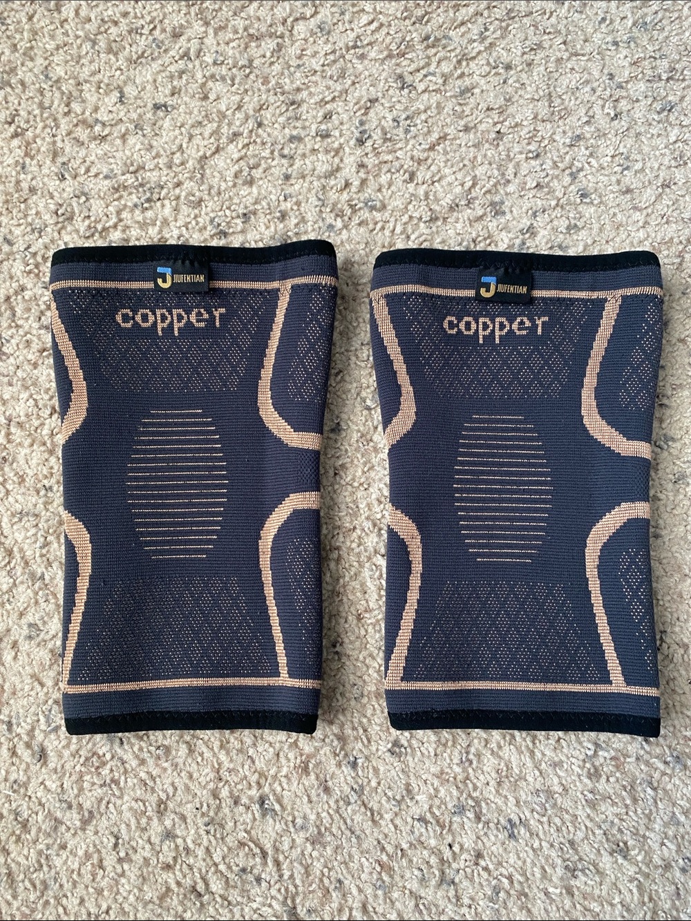 Unisex Copper Compression Knee Braces/Sleeves